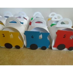 Adventskalender|Nachtkarten Adventskalender Lok Lokomotive Weihnachtskalender Kinder Junge Zierschachteln Schachteln zum Befüllen
