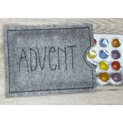 Sale Adventskalender to go, bestickt, Nikolaus, Advent, Vorweihnacht, Geschenk, Mini-Kalender, Vorfreude, Weihnachten ! Adventskalender