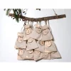 Sale Adventskalender Zahlen Holz 1–24 Ø4,5 cm – runde Anhänger mit gravierter Ranke, wiederverwendbar Adventskalenderzahlen