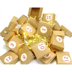 Hot Adventskalender Zahlen Sticker, rote Zahlen 1-24 Aufkleber, made by BuntMixxDESIGN Adventskalenderzahlen