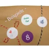 Adventskalenderzahlen|bunt-mixx-DESIGN Adventskalender Zahlen Sticker, 3cm rund, blau petrol grün, WEISS Zahlen 1-24 Aufkleber, made by BuntMixxDESIGN