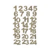 Bastelzubehör|AmOlenDiek Adventskalenderzahlen Filz natur-meliert