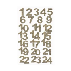 Bastelzubehör|AmOlenDiek Adventskalenderzahlen Filz natur-meliert