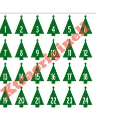 Sale Adventskalenderzahlen zum Aufbügeln Adventskalenderzahlen