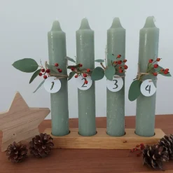 Sale Adventskranz aus Holz, Teelichthalter 4 Adventskränze