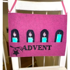 Adventskränze|Micha-myshop Adventskranz schwarz, Kerzenplakat