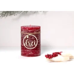 Adventskranz Zahlen|nice-4u Adventskranz Zahlen Holz 1–4 in Schreibschrift mit Sternen – handgemachte Holzzahlen, natürliche Weihnachtsdeko