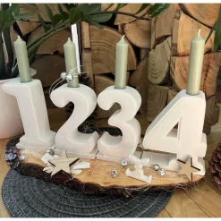 Adventskranz Zahlen|Frau Yakusas KreativChaos Adventszahlen aus Raysin (1–4) – handgefertigte Zahlen für deinen Adventskranz oder deine Weihnachtsdekoration