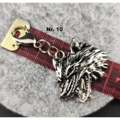 Anhänger für Charivari aus Edelstahl und Stein, Trachtenschmuck Trachtenschmuck