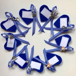 Discount Anstecker-Namensschild-Gästebrosche-Platzkarte-Gastgeschenk-Hochzeit, Herz, Filz, Wunschbeschriftung Hochzeitsdeko