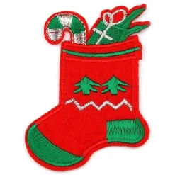 Applikation Bügelbild Stiefel Weihnachen Nikolaus 7 x 6 cm Applikationen