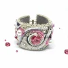 Best Armband handgestickt mit Kristallen und Glasperlen - Hochzeits-Schmuck Brautschmuck