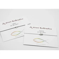 Schmuck|MK-Kreativschmuck Armband Konfirmation Mädchen Jungs mit personalisierter Karte Geschenk