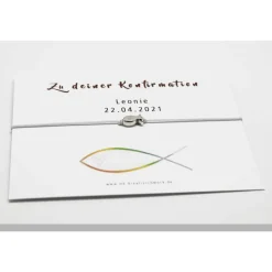 New Armband Konfirmation Mädchen Jungs mit personalisierter Karte Geschenk Schmuck