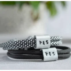 Schmuck|Miss Rose Armband personalisiert mit Gravur handgestempelt zur Taufe, Kommunion, Geburtstag, Schulanfang, Konfirmation, ichthys, Kreuz