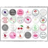 Discount Aufkleber Taufe individuell Mädchen 24 Stück Fotoalbum & Gästebuch
