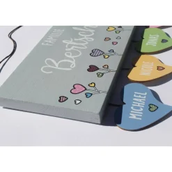 ausgefallenes Hochzeitsgeschenk für das Brautpaar, Türschild Familie personalisiert mit Namen, Geschenk zur Hochzeit, individuell, besonders, einzigartig, wetterfest, einmalig Hochzeitsgeschenke