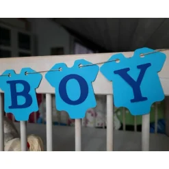Dekoration|TiJaPapierDeko Baby Boy Girlande