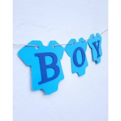 Dekoration|TiJaPapierDeko Baby Boy Girlande