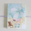 Fotoalbum & Gästebuch|Papierzauberei Babyalbum Leporello Mädchen – Mini-Album für Babyfotos, 15 x 11 cm, Geschenkidee
