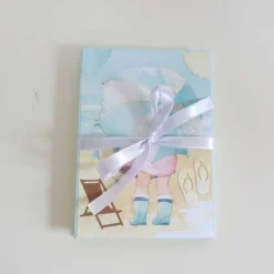 Fotoalbum & Gästebuch|Papierzauberei Babyalbum Leporello Mädchen – Mini-Album für Babyfotos, 15 x 11 cm, Geschenkidee