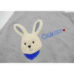Babydecke mit Hasen und Namen - Kindergartendecken - Wunschdecke - Kinderdecke _ Schmusedecke mit Namen Gastgeschenke
