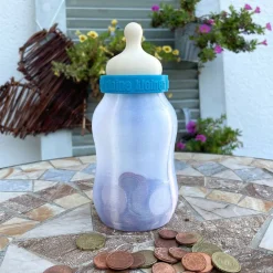 Discount Babyflasche Spardose, personalisiert - über 50 Farben Geldgeschenke