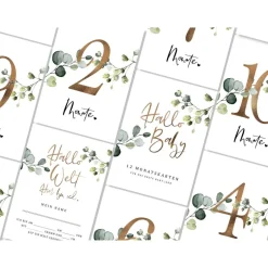 Clearance Baby-Monatskarten MATTI Fotoalbum & Gästebuch