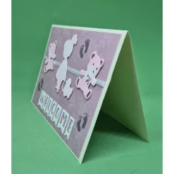 Glückwunschkarten|Teufelinchens_Ideen_Shop Babymotive Karte / Geburtskarte Spruch Welcome / Glückwunschkarte Geburt Mädchen / Babykarte Mädchen / Geschenkidee