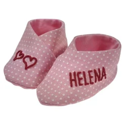 Best Babyschuhe Punkte mit Namen grün  personalisiertes Taufgeschenk Geschenk Geburt eines Jungen Geschenke