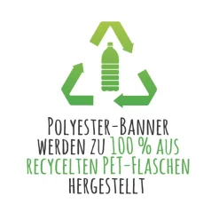 Outlet Banner zur Einschulung 100 x 50 cm  | Pony - mit Glitzer Regenbogen Kinder Einschulung