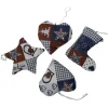 Baumschmuck|Afrosteff Baumschmuck 4-er Set, Christbaumschmuck, Geschenkeanhänger