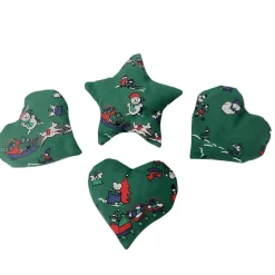 Baumschmuck|Afrosteff Baumschmuck 4-er Set grün