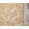 Clearance Baumwollstoff natur mit Mistel in Gold,Weihnachtsstoff, Meterware, Winterstoff, Breite 1,40 m, 100% Baumwolle Weihnachtsstoffe