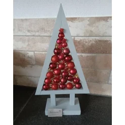 Best beleuchteter Weihnachtsbaum mit Kugeln_rot Weihnachtsdeko