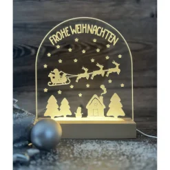 Beleuchtetes Schild, Weihnachten, Weihnachtsdekoration, Nachtlicht, beleuchtetes Acrylglas, verschiedene Modelle Kerzen & Beleuchtung