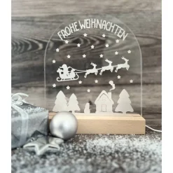 Beleuchtetes Schild, Weihnachten, Weihnachtsdekoration, Nachtlicht, beleuchtetes Acrylglas, verschiedene Modelle Kerzen & Beleuchtung