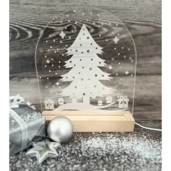 Beleuchtetes Schild, Weihnachten, Weihnachtsdekoration, Nachtlicht, beleuchtetes Acrylglas, verschiedene Modelle Kerzen & Beleuchtung