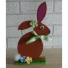Best Bemalter Holz-Osterhase mit Kulleraugen Osterdeko
