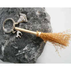 Accessoires|Punkrockdesign Besen Hexe Hexenhut,  Katze   Schlüsselanhänger
