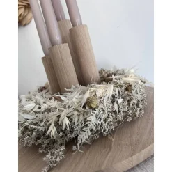 Adventskränze|Familienst(H)olzdesign Besonderer Adventskranz aus hochwertigem Eichenholz