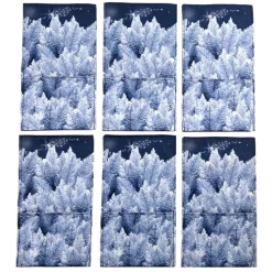Weihnachtsbaumdecken|Verrückte Maschen Bestecktaschen 6 Stück & Tischläufer Winter – Tischset & Tischdeko Weihnachten, wasserabweisend, Handarbeit
