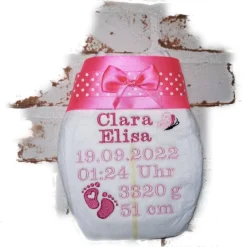 Clearance Bestickte Windel mit Name Geschenke