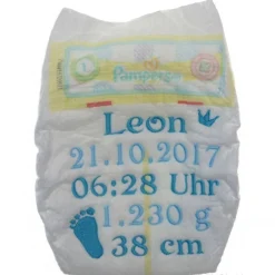 Clearance Bestickte Windel mit Namen Geschenke