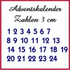 Adventskalenderzahlen|stuemperei Bügelbild ZAHLEN #7 ADVENTSKALENDER