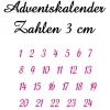 Sale Bügelbild ZAHLEN #5 ADVENTSKALENDER Adventskalenderzahlen