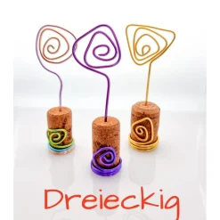 Hot Bilder-/Kartenhalter 3, 6 oder 10er Set Weinkorken Sektkorken Upcycling Tischdekoration