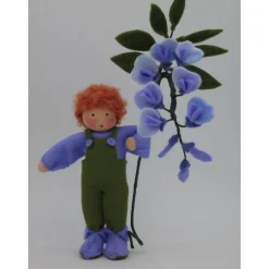 Frühling|Katjas Blumenkinder Blauregen - Blumenkind - Jahreszeitentisch - Waldorf Art - Frühling - Art. Nr. FR8