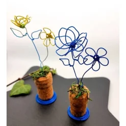 Hot Blumenwiese Weinkorken Sektkorken Upcycling Farbauswahl Tischdekoration