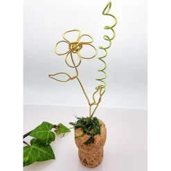 Best Blumenwiese Weinkorken Sektkorken Upcycling Farbauswahl auch mit Perlchen Tischdekoration